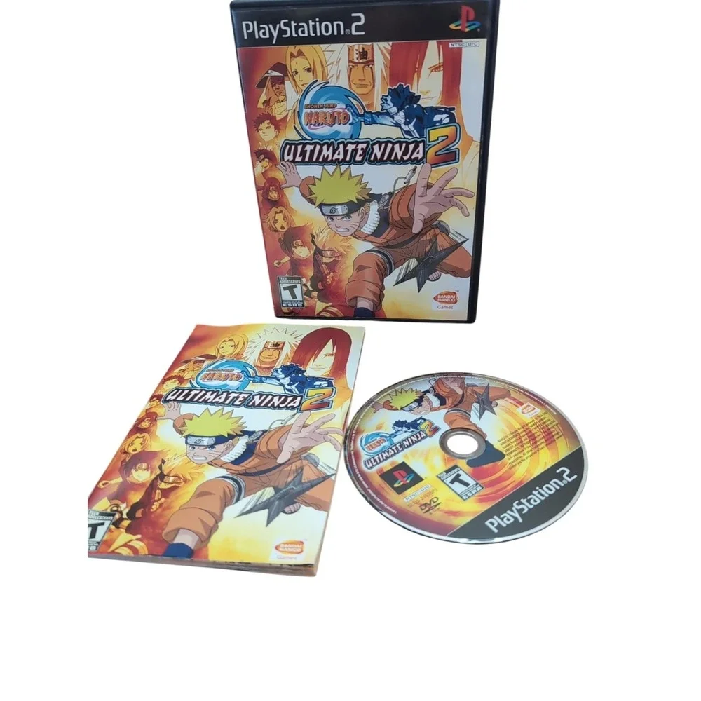 Naruto Ultimate Ninja 2 PlayStation 2 Video Game Multiplayer No Manual‎